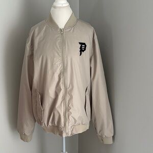 Mens Primitive Skateboarding Full Zip Varsity Bomber Jacket (Size L)